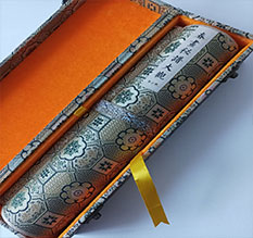 石拐书画装裱案例